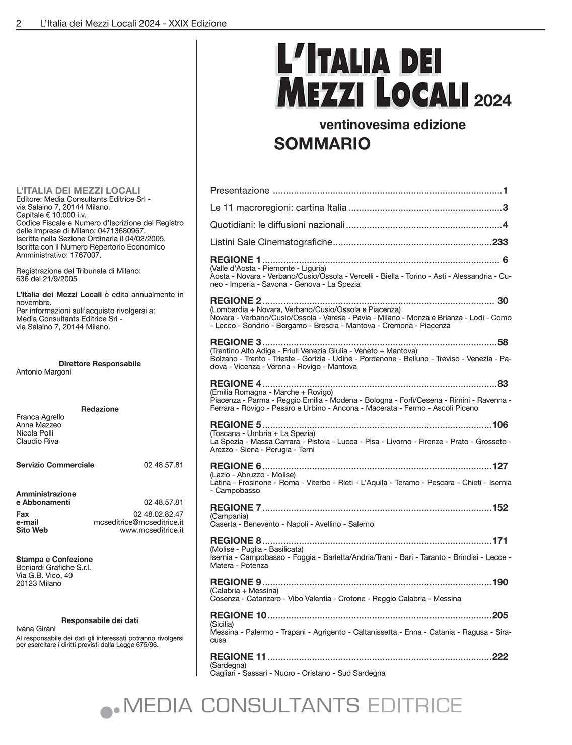 MEDIA CONSULTANTS EDITRICE L'Italia dei Mezzi Locali 02